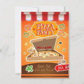 Carte De Correspondance Pizza Party