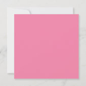 Carte De Correspondance Plage de monogramme rose double bordure (Dos)