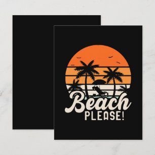 Carte De Correspondance Plage s'il vous plaît