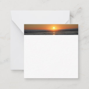 Carte De Correspondance Plage Sunset Photo Papier à lettres plats