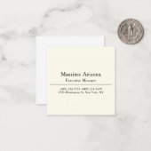 Carte De Correspondance Plain Professional Modern Minimailst (Devant/Arrière en situation)