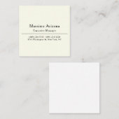 Carte De Correspondance Plain Professional Modern Minimailst (Devant / Derrière)