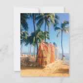 Carte De Correspondance Planches de surf de Waikiki Beach (Dos)