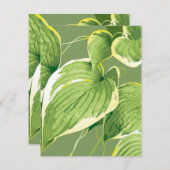 Carte De Correspondance Plante de ficus 5 (Devant / Derrière)