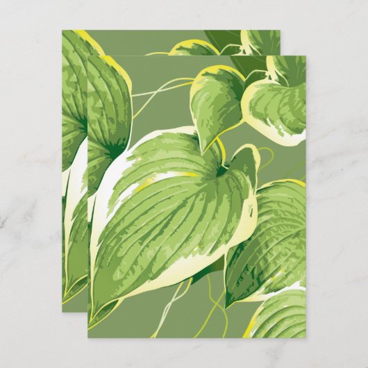 Carte De Correspondance Plante de ficus 5 (Devant / Derrière)