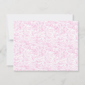 Carte de correspondance plate abstraite rose perso (Dos)