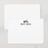 Carte de correspondance plate et fixe (Devant / Derrière)