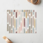 Carte De Correspondance Pluie de couleurs (Devant/Arrière en situation)