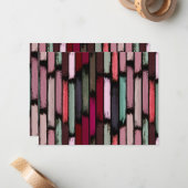 Carte De Correspondance Pluie de couleurs 3 (Devant/Arrière en situation)