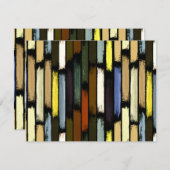 Carte De Correspondance Pluie de couleurs 4 (Devant / Derrière)