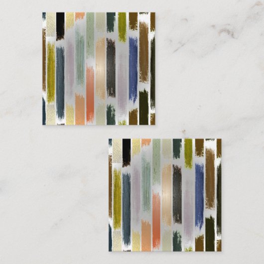Carte De Correspondance Pluie de couleurs 5 (Devant / Derrière)