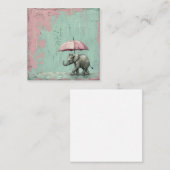 Carte De Correspondance Pluie ou brillance, envoyer des sourires : Paraplu (Devant / Derrière)