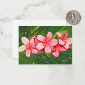 Carte De Correspondance Plumeria (Devant/Arrière en situation)