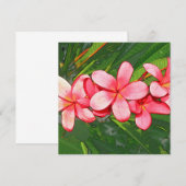 Carte De Correspondance Plumeria (Devant / Derrière)