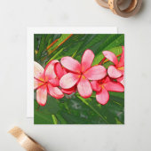 Carte De Correspondance Plumeria (Devant/Arrière en situation)