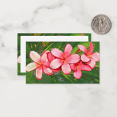 Carte De Correspondance Plumerias (Devant/Arrière en situation)
