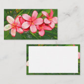 Carte De Correspondance Plumerias (Devant / Derrière)