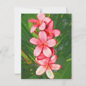 Carte De Correspondance Plumerias rose (Devant)