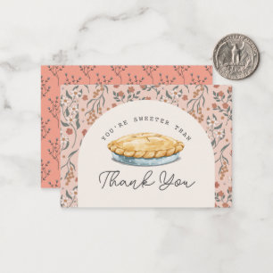 Carte De Correspondance Plus doux que rose pâle 1er Merci d'anniversaire