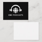 Carte De Correspondance Podcasts CBC (Devant / Derrière)