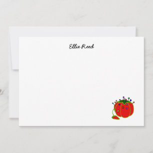 Carte De Correspondance Poignée rouge de mer Cushion Seamstress