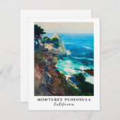 Carte De Correspondance Point Lobos Monterey Peninsula Californie Côtier (Devant / Derrière)