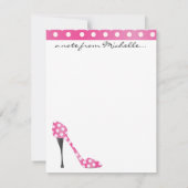 Carte De Correspondance Point Poky Haut talon (Dos)