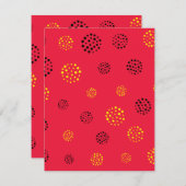 Carte De Correspondance Points Motif 12 (Devant / Derrière)