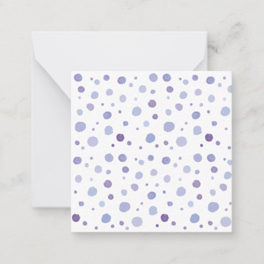 Carte De Correspondance points noirs peints à la main (Devant)