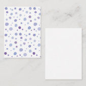 Carte De Correspondance points peints à la main (Devant / Derrière)