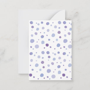 Carte De Correspondance points peints à la main
