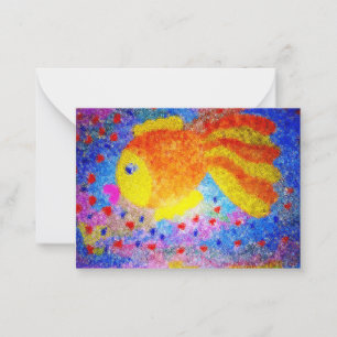 Carte De Correspondance Poisson doré