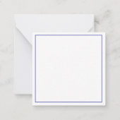 Carte De Correspondance Poisson étoile blanche côtière sur Monogramme bleu (Dos)