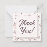Police de script rétro avec Merci floral rose pâle