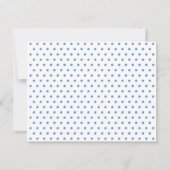 Carte De Correspondance Polka simple point bleu clair Personnalisé (Dos)
