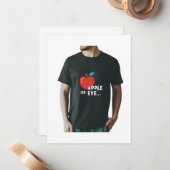 Carte De Correspondance Pomme de l'oeil... (Devant/Arrière en situation)