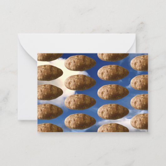 Carte De Correspondance Pommes de terre volantes Space Potato (Devant)
