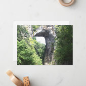 Carte De Correspondance Pont naturel (Devant/Arrière en situation)