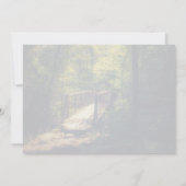 Carte De Correspondance Pont Rustique Forêt Enchantée Bois Photo (Dos)