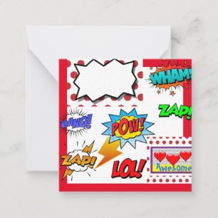 Carte De Correspondance Pop Art, Comédie,