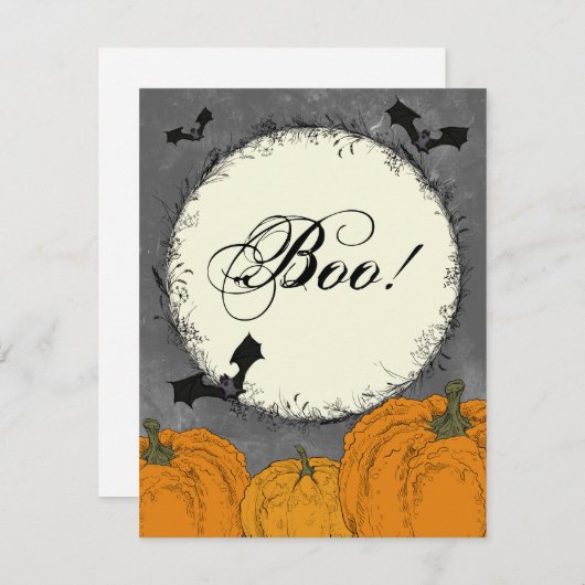 Carte De Correspondance Pop Halloween par le client (Devant / Derrière)