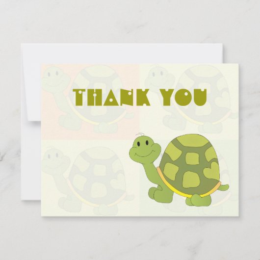 Carte De Correspondance Pop Turtle Merci Notes (Devant)
