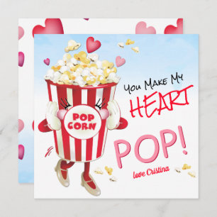 Carte De Correspondance Popcorn Love Funny