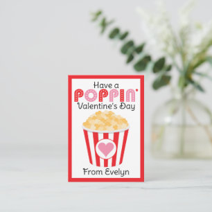Carte De Correspondance Popcorn Saint-Valentin Popcorn Saint-Valentin en