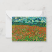 Carte De Correspondance Poppy Field by Vincent van Gogh (Devant)