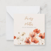 Carte De Correspondance Populations et Fleurs sauvages pour ma mère (Devant)