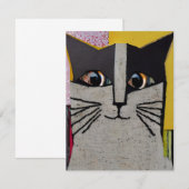 Carte De Correspondance Portrait d'une collection de chats (Devant / Derrière)