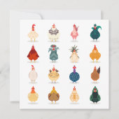 Carte De Correspondance Poulet mou (Devant)