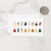 Carte De Correspondance Poulet mou (Devant/Arrière en situation)