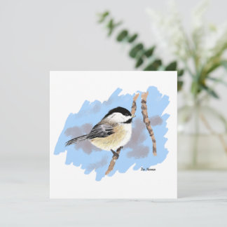 Carte De Correspondance Poulet sur la branche